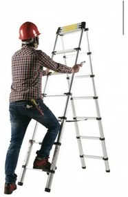 Teleskopický rebrík 2 x 2,8 m