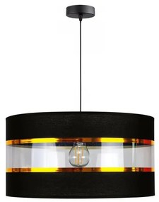 Luster na lanku LIND 1xE27/60W/230V čierna