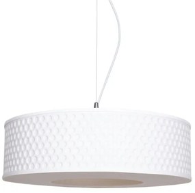 Luster na lanku GARDA 1xE27/60W/230V pr. 40 cm biela