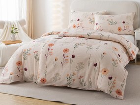 XPOSE® Krepové obliečky DIVOKÉ MAKY - béžové