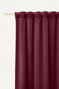 Velúrový záves SOFT VELVET bordový na riasiacu pásku Rozmer: 140x270 cm