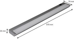 LED Podlinkové svietidlo LED/10W/230V strieborná
