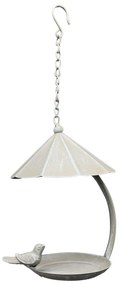 Závesné napájadlo pre vtáky Lillian2, 43x18 cm, kov, béžová