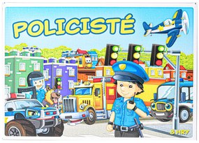 MICRO TRADING Spoločenská hra logická Policajti v krabičke 3 v 1