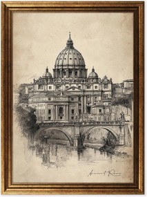 Nástenná dekorácia v ráme Ancient Rome