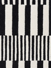 Koberec Elle Decoration Stryve Pulse čierny / biely