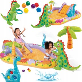 Vodné Detské Ihrisko Nafukovací Bazén Fontána Šmýkačka Hračky