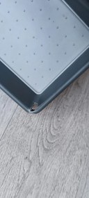 Kesper 2. akosť - Organizér do zásuvky, sivý, protišmykový, s priehradkou GREY 33 x 23 cm