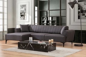 Rohová sedací souprava Hamlet 270 cm tmavě šedá levá