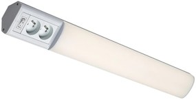 Rabalux BATH 2E LED podlinkové svietidlo s vypínačom a 2x zásuvkou, 70 cm