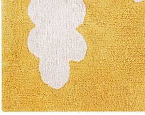 Prateľný koberec cloudio 120 x 160 cm žltý MUZZA