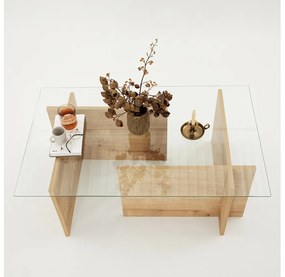 Dizajnový konferenčný stolík Belicia 105 cm vzor zafírový dub