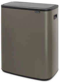 Sivý dotykový oceľový odpadkový kôš 60 l Bo Touch Bin – Brabantia