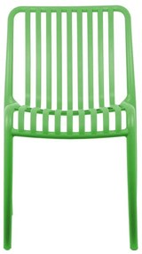 Zelená plastová jedálenská stolička Glee – Leitmotiv