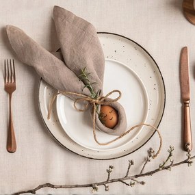Porcelánový set 16 ks – Gaya Atelier sivé fŕkané - 453096