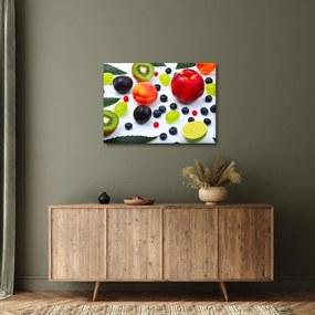 Obraz ovocia s kvapkami vody (70x50 cm)