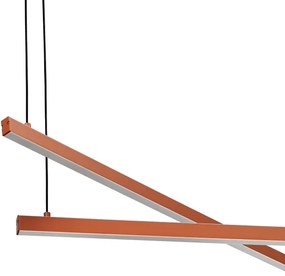 Argon 8837 - LED Luster na lanku MIAMI LED/74W/230V 3000K hnedá