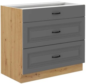 Kuchynská skrinka Stilo dustgrey/artisan 80d 3s bb
