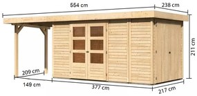 Drevený záhradný domček RETOLA 5 Lanitplast