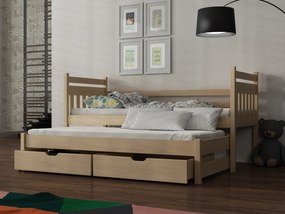 Detská posteľ 90 x 190 cm DANNY (s roštom a úl. priestorom) (borovica). Vlastná spoľahlivá doprava až k Vám domov. 1013064