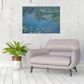 Sklenený obraz - Claude Monet, Water Lilies, reprodukcia (70x50 cm)