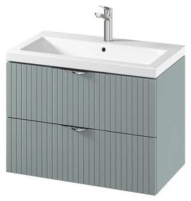 Cersanit S801-540 -Závesná kúpeľňová skrinka s umývadlom TIRSO 80x45 cm mintová