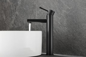 Gamma Roy, vysoká umývadlová batéria h-301, čierna matná, GMA-BRYPUW-BK