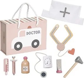 Lekársky kufrík pre deti ružový