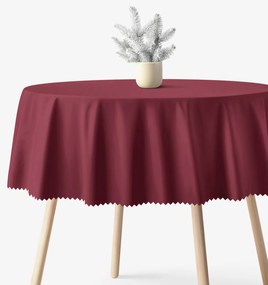Goldea okrúhly teflónový obrus - bordó Ø 140 cm