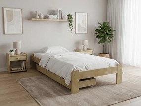 Posteľ Ada 80 x 200 cm, borovica Rošt: Bez roštu, Matrac: Matrac COCO MAXI 20 cm