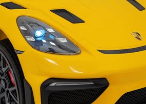 Elektrické autíčko Porsche Spyder RS 718 Lakier žlté