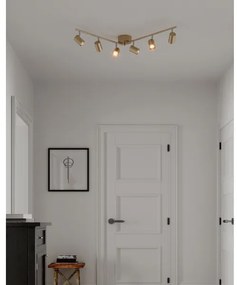 ByRydens 4202100-6501 - Bodové svietidlo CORRECT 6xGU10/7W/230V zlatá