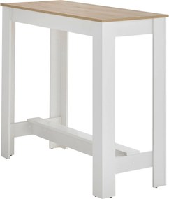 XXXLutz BAROVÝ STÔL, biela, dub artisan, 115/50/103 cm P & B - Online Only jedálne - 000572042201