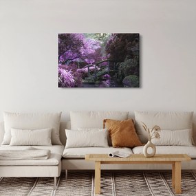 Obraz fialové záhrady (90x60 cm)