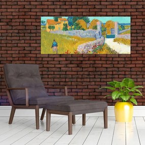 Obraz - Vincent van Gogh, Farmhouse in Provence, reprodukcia (120x50 cm)