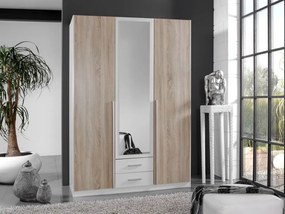 Šatníková skriňa Skate 119-484, dub/biela