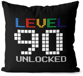 Vankúš Level unlocked (vek: 90, Velikost: 40 x 40 cm)