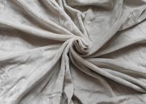 Mikroplyšová plachta napínacia svetlá sivá 90x200cm