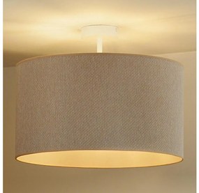 Duolla - Prisadený luster ROLLER ECO RECYCLING 1xE27/15W/230V pr. 45 cm krémová