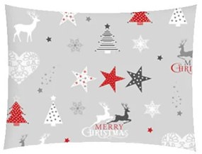 Obliečka Christmas STAR Grey 50x50cm