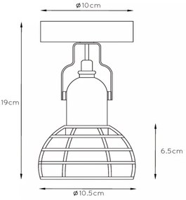 Lucide 08927/01/66 - Bodové svietidlo POLA 1xE27/60W/230V ružová