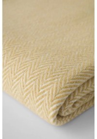 Sivohnedý pléd s podielom bavlny Euromant Skyline, 140 × 180 cm