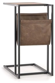 Odkladací stolík Compact, dub zlatý / čierna