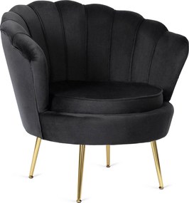 PROXIMA.store - Glamour kreslo ANGEL FARBA: čierna