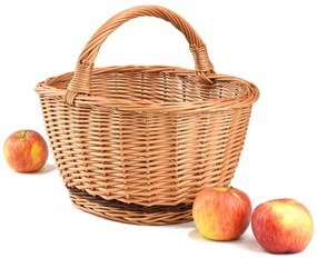 Nákupný kôš prútený Kvinna II.š. 35x hl. 26 x v. 17/27(cm)