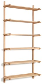 Modulárny policový systém z dubového dreva v prírodnej farbe 110x202 cm Sitra – Kave Home