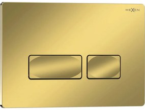 Mexen Tex 04, tlačidlo na splachovanie, zlatá šampanská lesklá, 6104-08