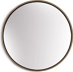 Casa Chic Fournier, nástenné zrkadlo s kovovým rámom, okrúhle, Ø 40 cm