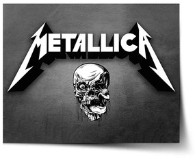 Sablio Plagát METALLICA Lebka Sivá - 60x40 cm