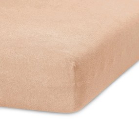 Froté prestieradlo s gumou AmeliaHome Ruby tmavobéžové